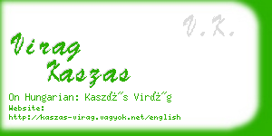 virag kaszas business card